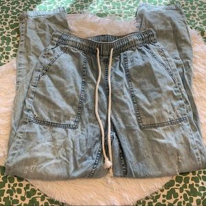 Size XS aerie jean jogger pants